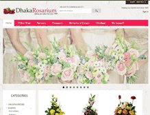 Tablet Screenshot of dhakarosarium.com